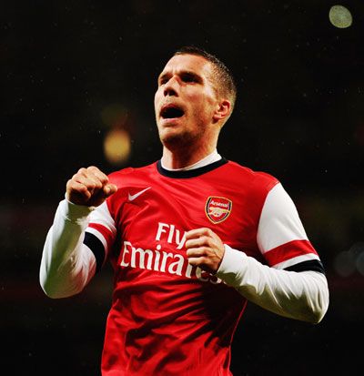FA Cup: Podolski double helps Arsenal rout Coventry City - Rediff Sports
