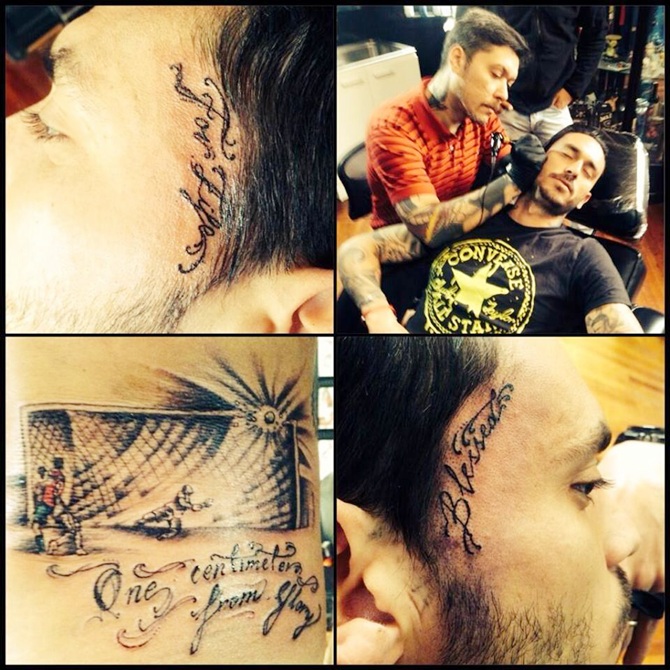 Mauricio Pinilla's tattoo