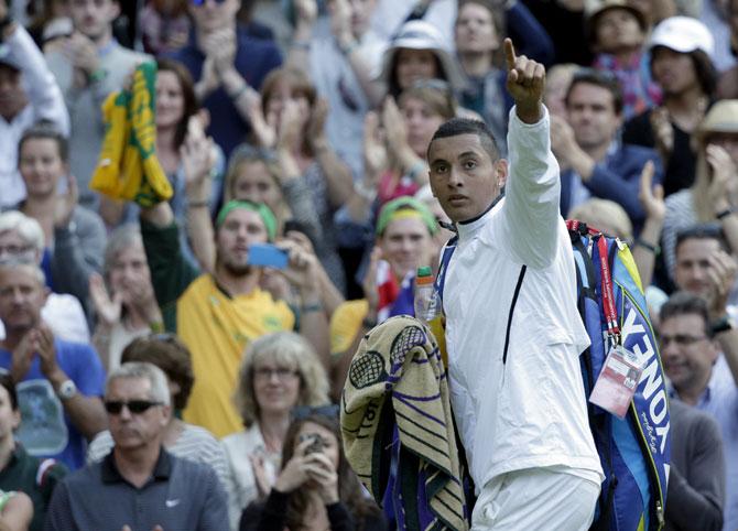 Nick Kyrgios of Australia