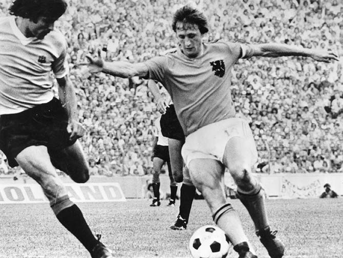 A file photo of Dutch legend Johan Cruyff
