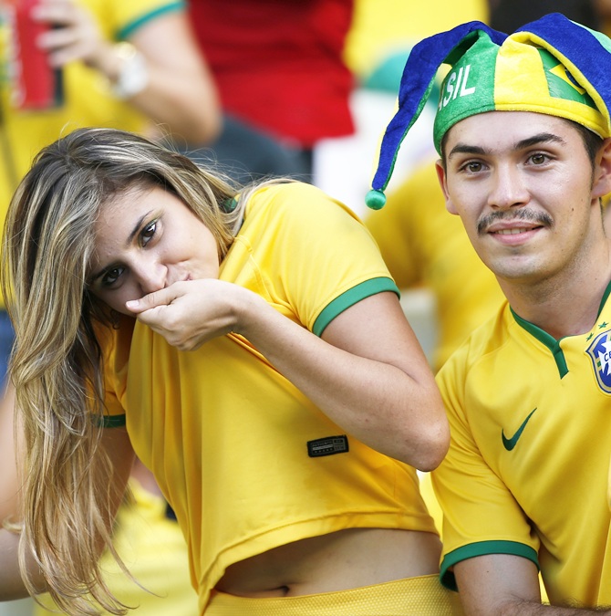 Brazil fans pray for a miracle