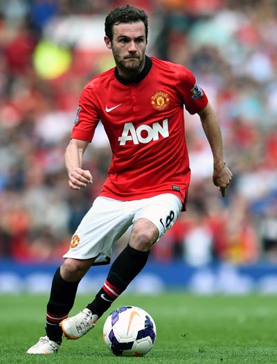 SoccerStarz Manchester United Juan Mata Home Kit 2014-15 