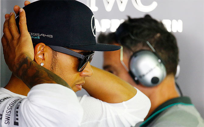 Mercedes Formula One driver Lewis Hamilton from Great Britain