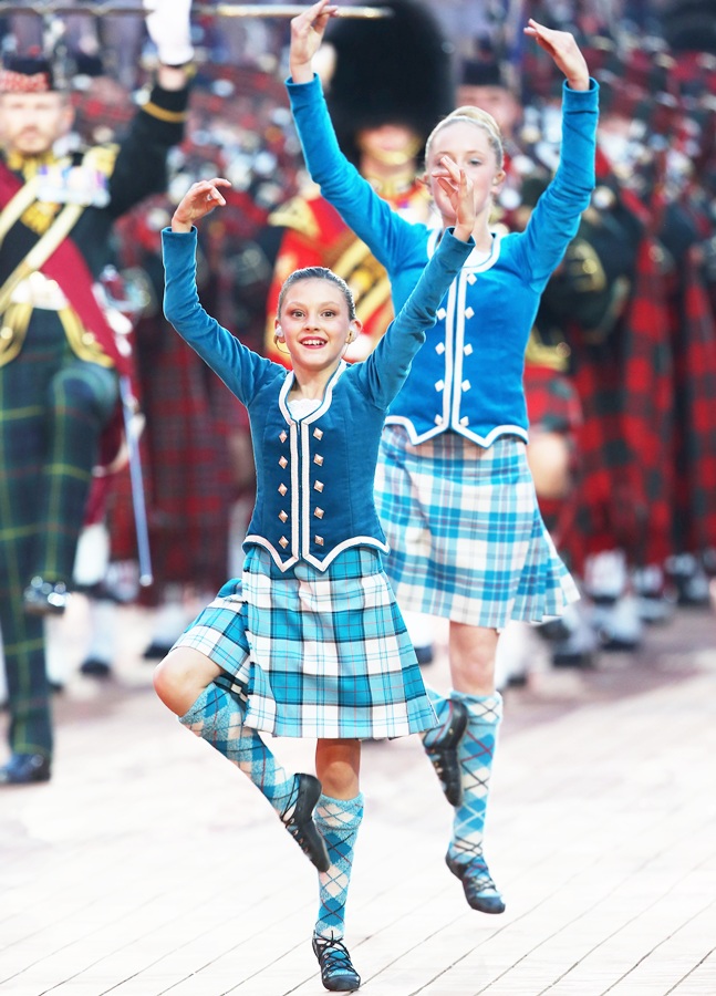 Dancers perform during the Opening Ceremony for the Glasgow