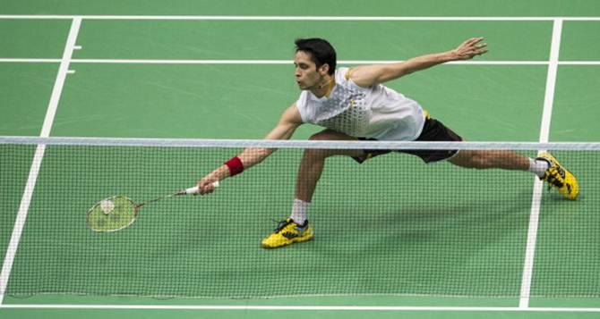 Parupalli Kashyap in action. Photograph: PTI