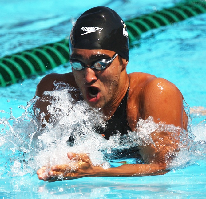 Sandeep Sejwal of India competes