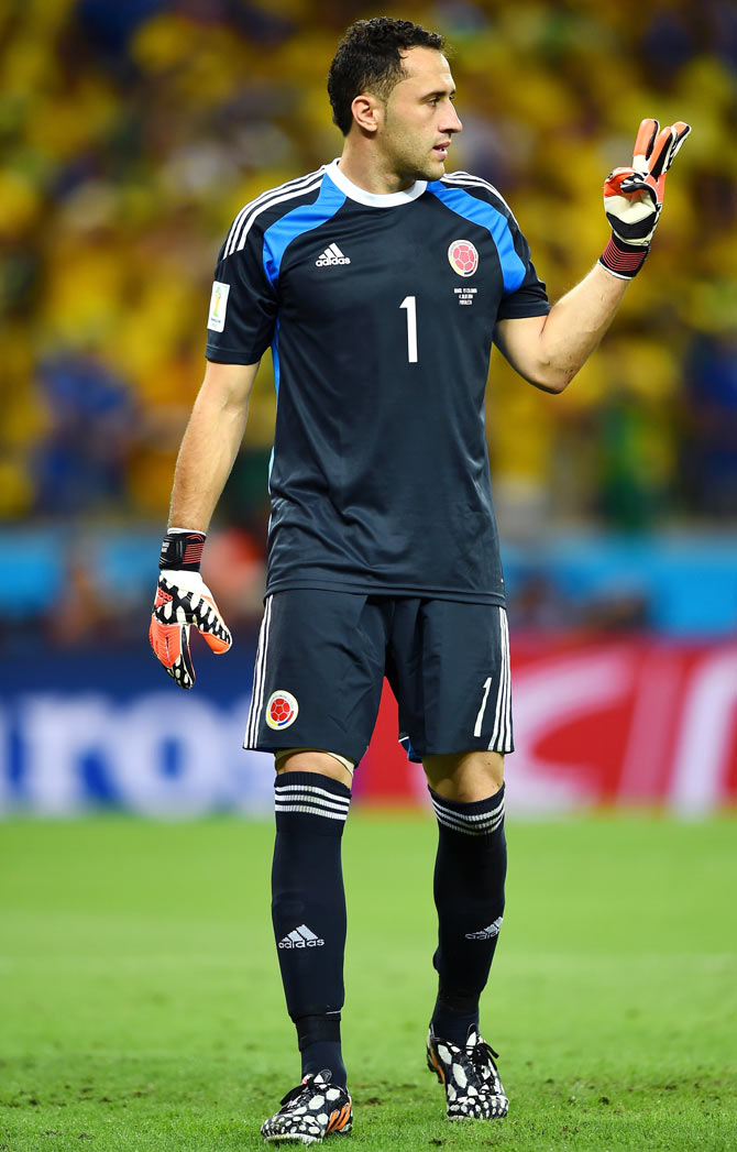 Goalkeeper David Ospina of Colombia 