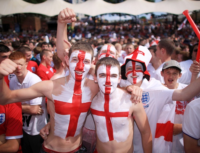 England soccer fans