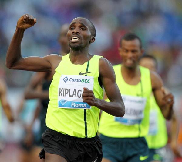 Silas Kiplagat of Kenya wins the men's 1500m at the IAAF Golden Gala at Stadio Olimpico on June 5, 2014 in Rome, Italy.