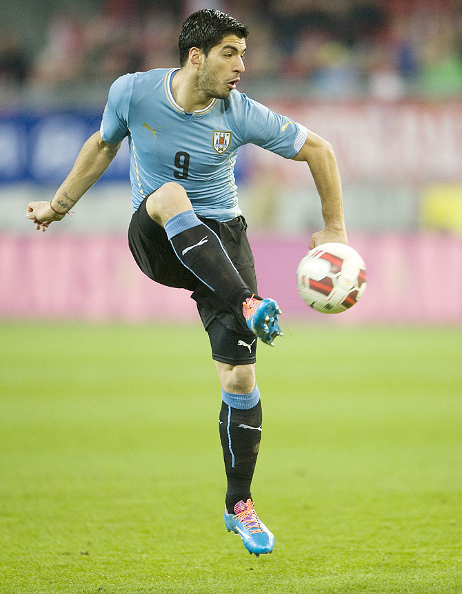 Luis Suarez of Uruguay 