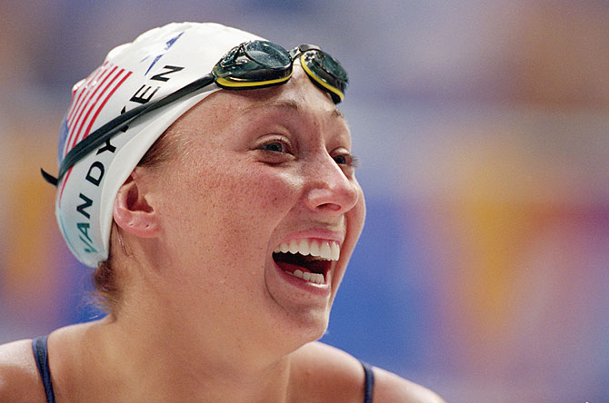 Amy Van Dyken of the United States