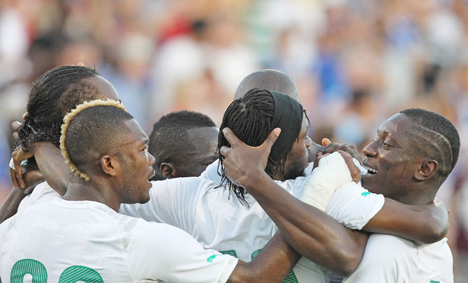 Ivory Coast players celebrates