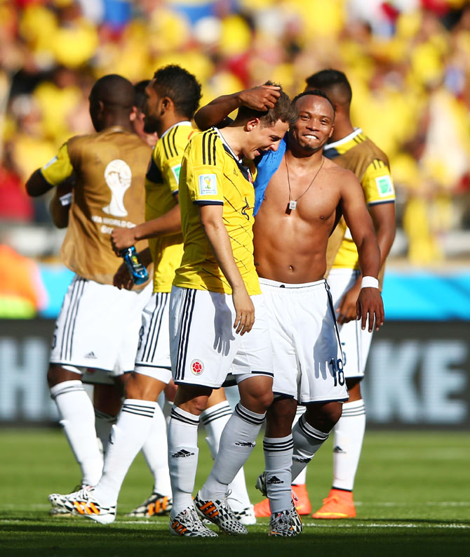 Players of the Colombia football team
