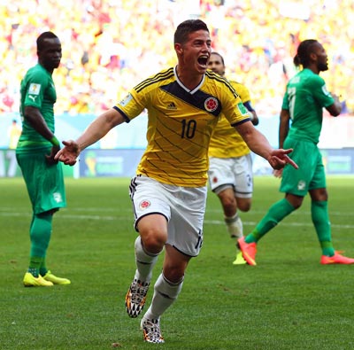 James Rodriguez of Colombia