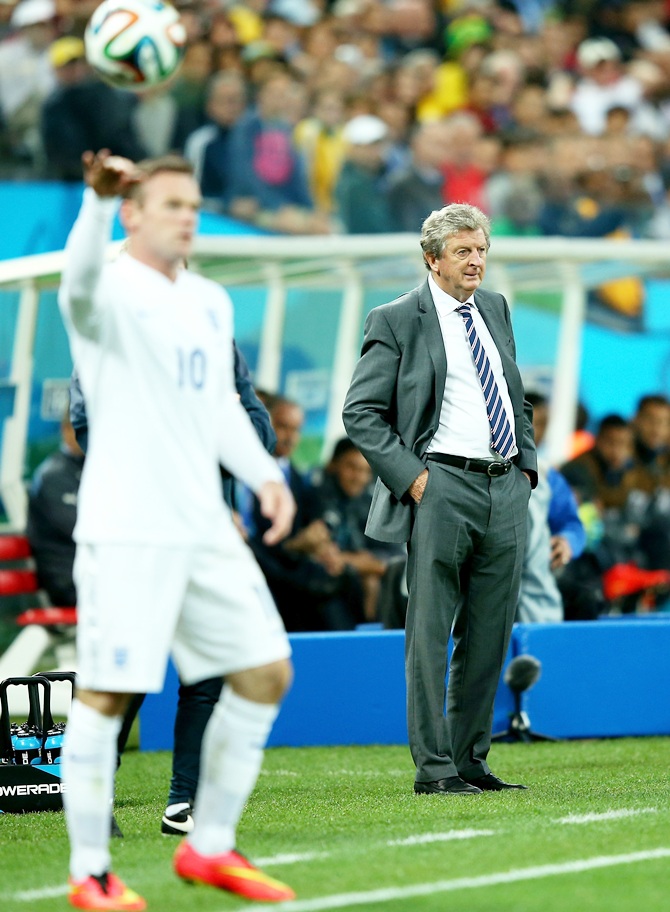 England manager Roy Hodgson of England looks on