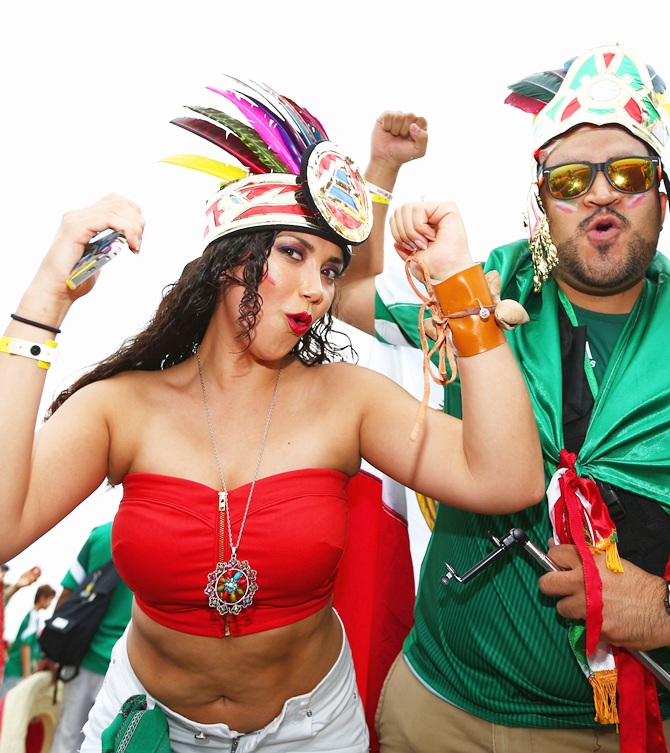 Mexico fans show support