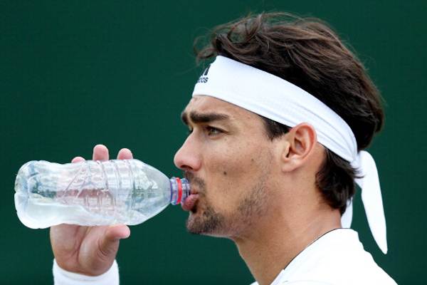 Fabio Fognini of Italy during his second round match against Tim Puetz of Germany