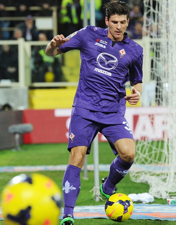 Mario Gomez of Fiorentina