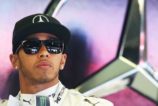 Lewis Hamilton of Great Britain and Mercedes GP