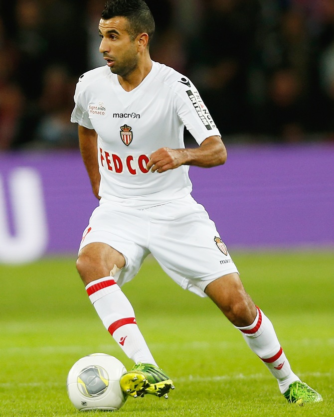Mounir Obbadi of Monaco in action
