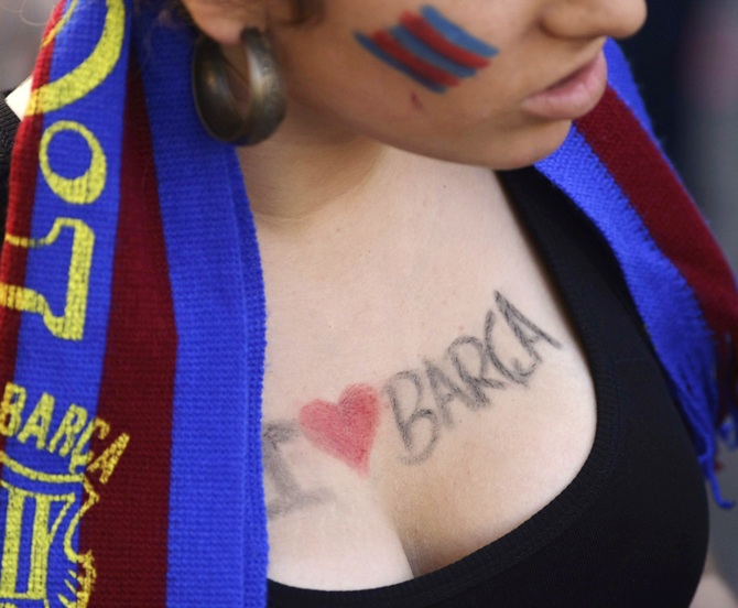 A Barcelona supporter