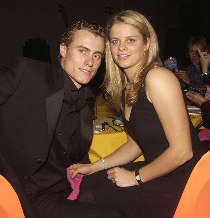 Lleyton Hewitt with Kim Clijsters