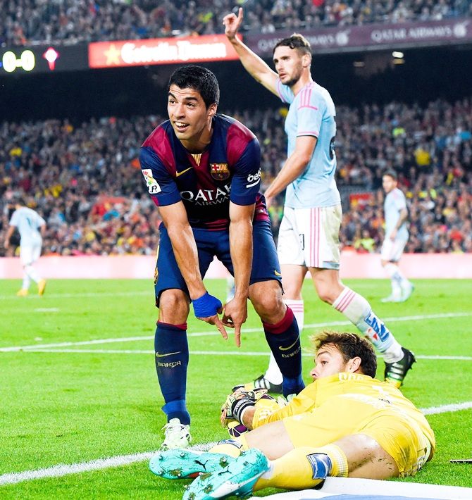 Luis Suarez of FC Barcelona