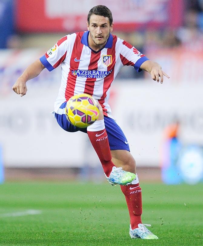 Koke of Club Atletico de Madrid in action