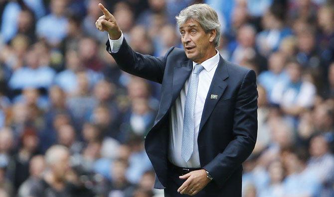 Manchester City's manager Manuel Pellegrini