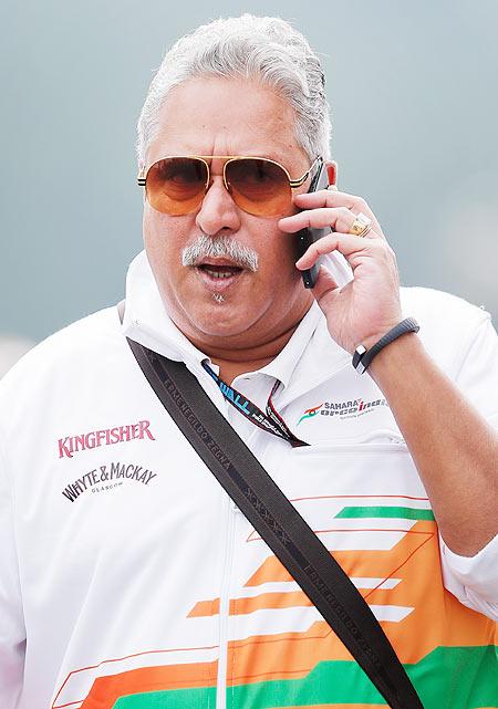 Force India's Vijay Mallya