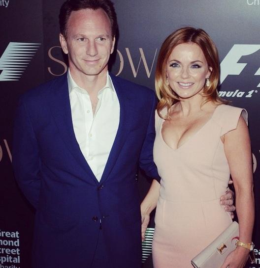 Geri Halliwell with Christian Horner