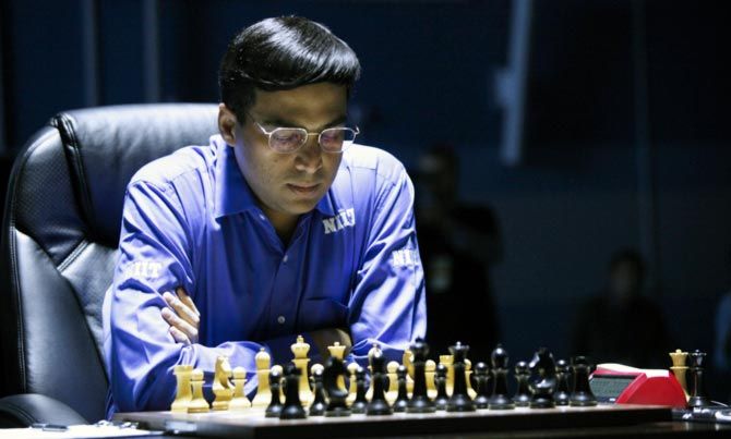With six rounds still remaining, Anand is now joint fifth with Carlsen and three others at just passed the half way stage