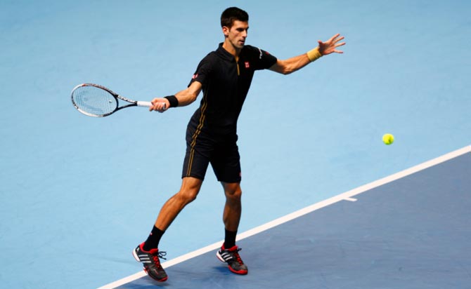 Novak Djokovic of Serbia