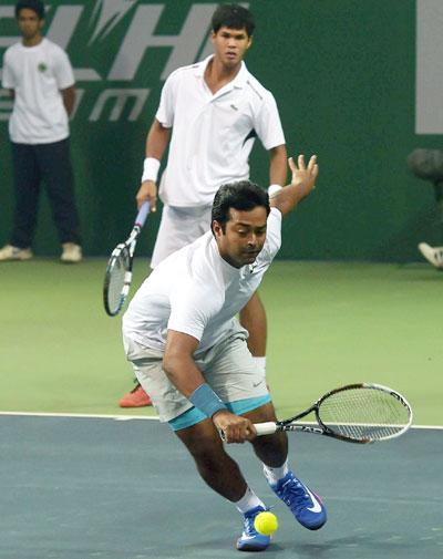 Leander Paes and Somdev