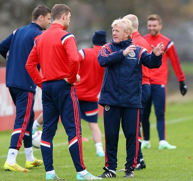   Gordon Strachan the manager of Scotland 