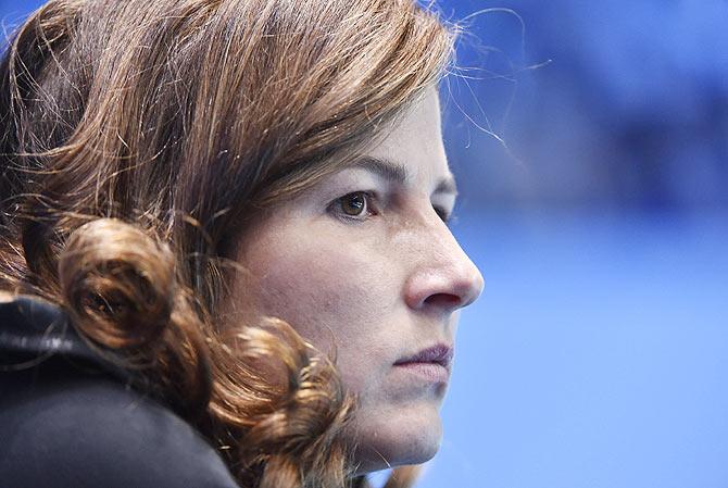 Roger Federer's wife Mirka 