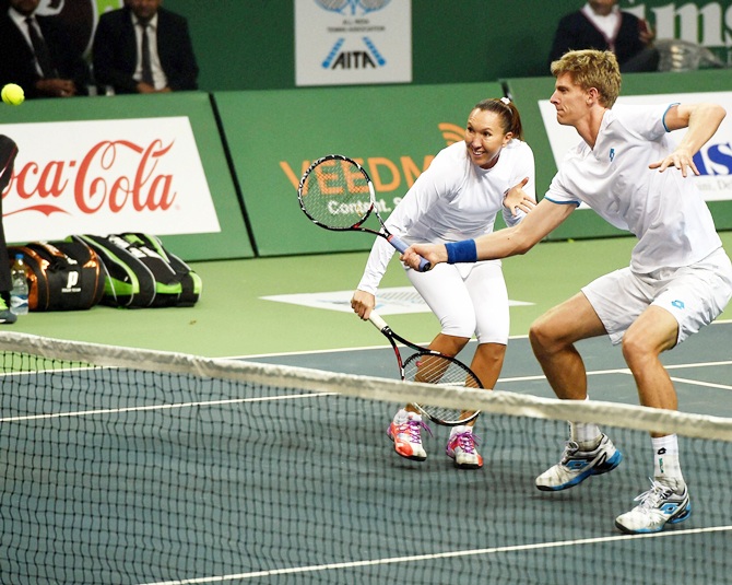 Delhi Dreams' Kevin Anderson and Jelena Jankovic 