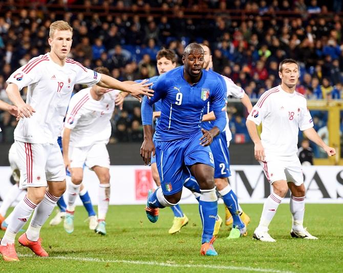 Stefano Okaka of Italy