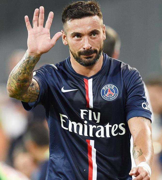 Ezequiel Lavezzi of Paris Saint Germain 