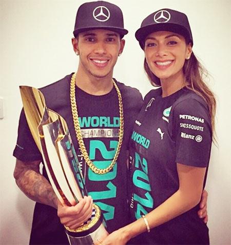 Lewis Hamilton with Nicole Scherzinger