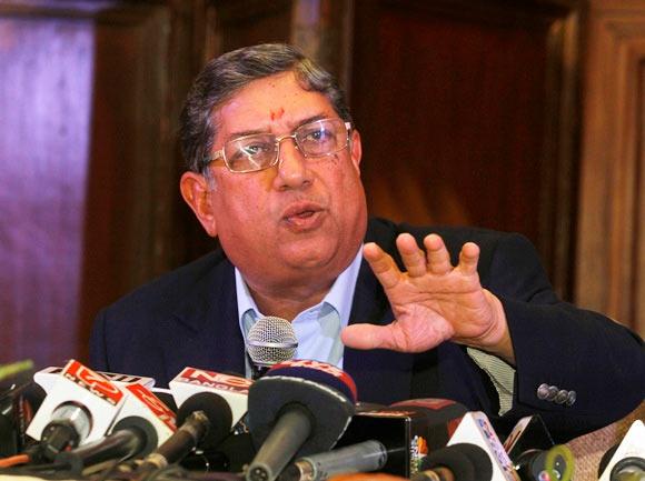 BCCI chief N Srinivasan