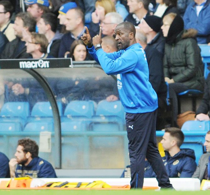 Manager Chris Powell of Huddersfield Town 