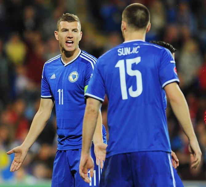 Bosnia player Edin Dzeko