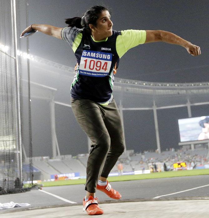 Indian discus thrower Seema Punia