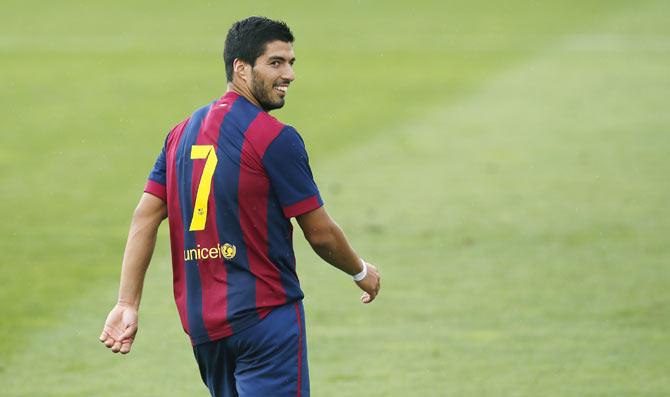 Luis Suarez of Barcelona