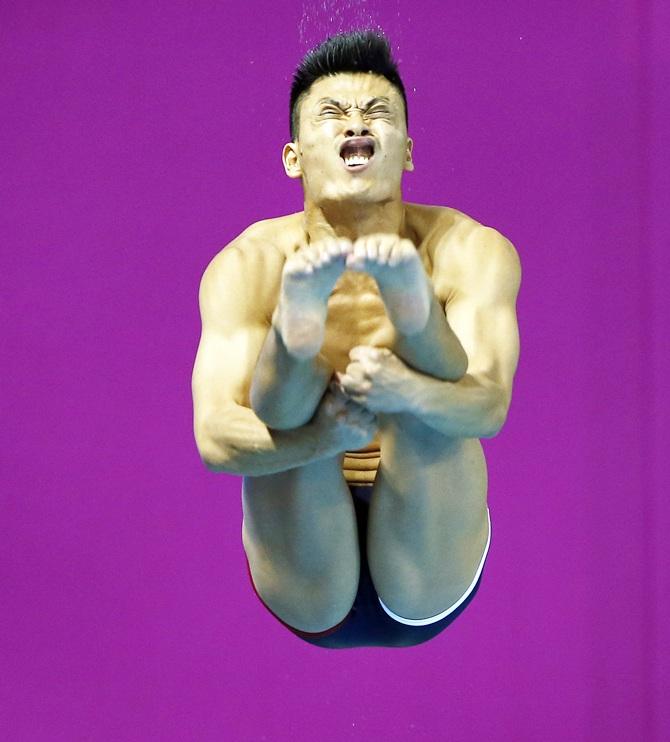 Japan's Ken Terauchi competes 