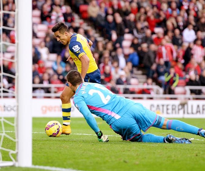 Alexis Sanchez of Arsenal