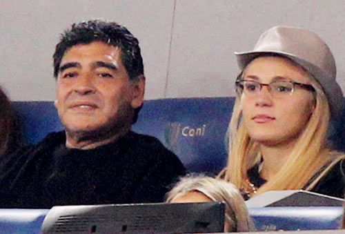 Diego Maradona and former girlfriend Rocio Oliva