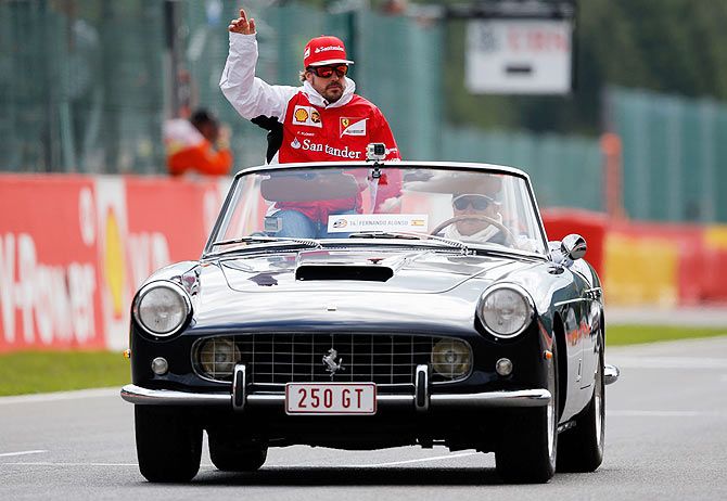 Fernando Alonso of Ferrari