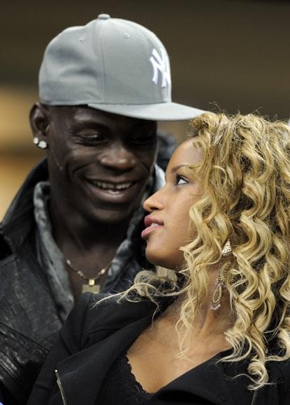 Mario Balotelli and Fanny Neguesha